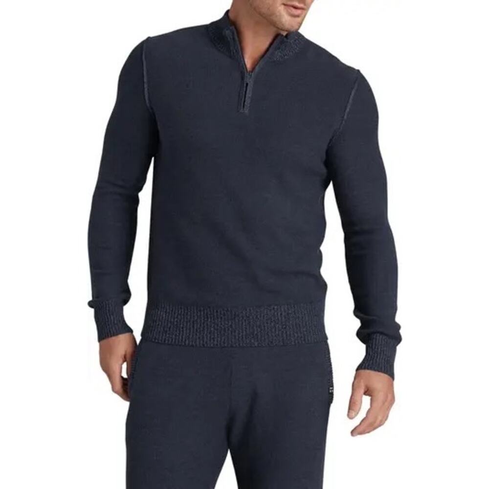 Tommy John Orion Blue, Zip Pullover, Cotton, A26